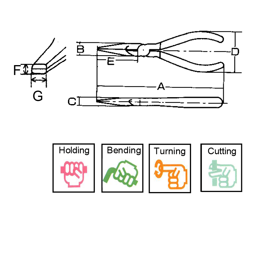 Mtc Long Nose Plier Globall Hardware Machinery Sdn Bhd