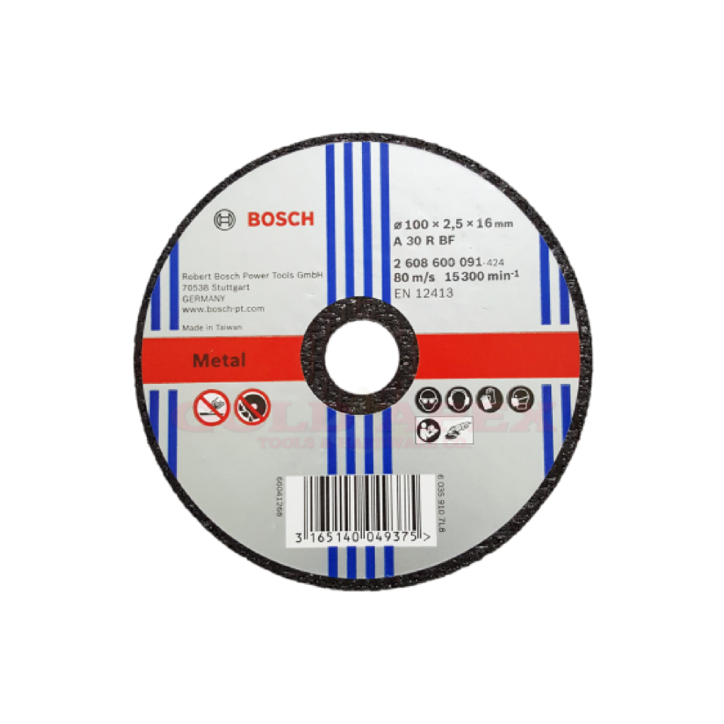 BOSCH METAL CUTTING DISC 4 INCHES GLOBALL HARDWARE MACHINERY SDN BHD