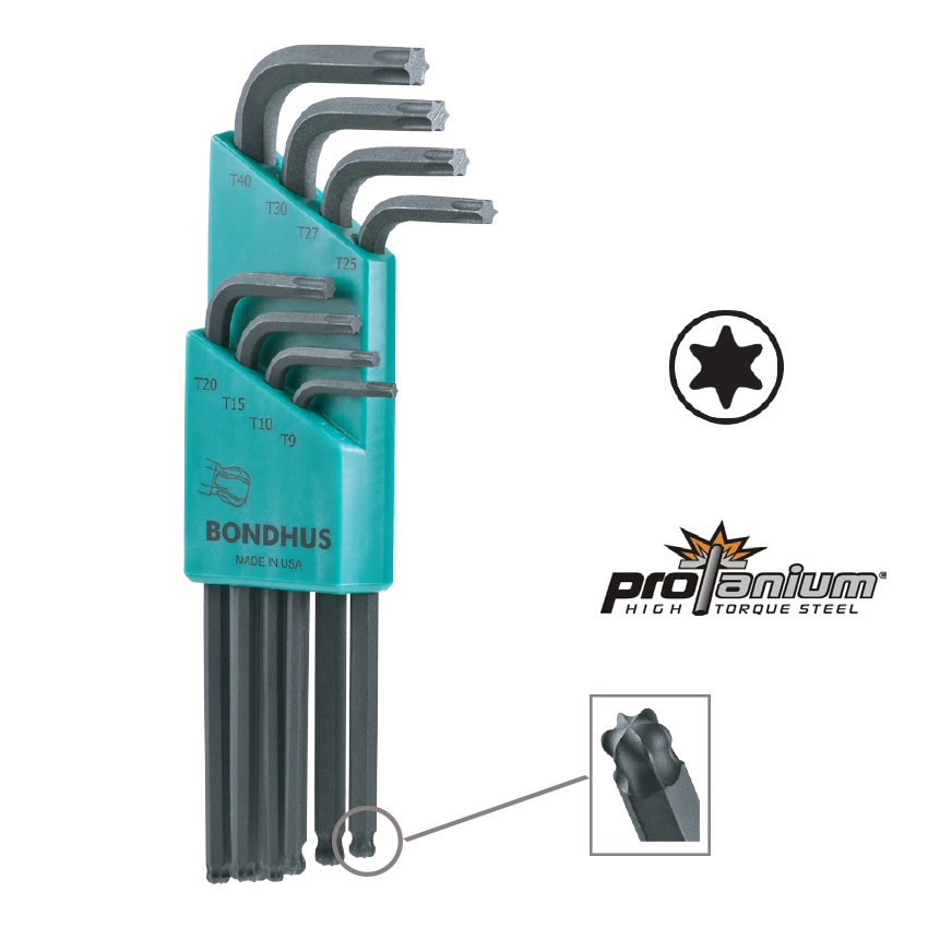 Bondhus 00070 5pc Hex Pro Pivot Head Metric Hex Wrench Set for sale online