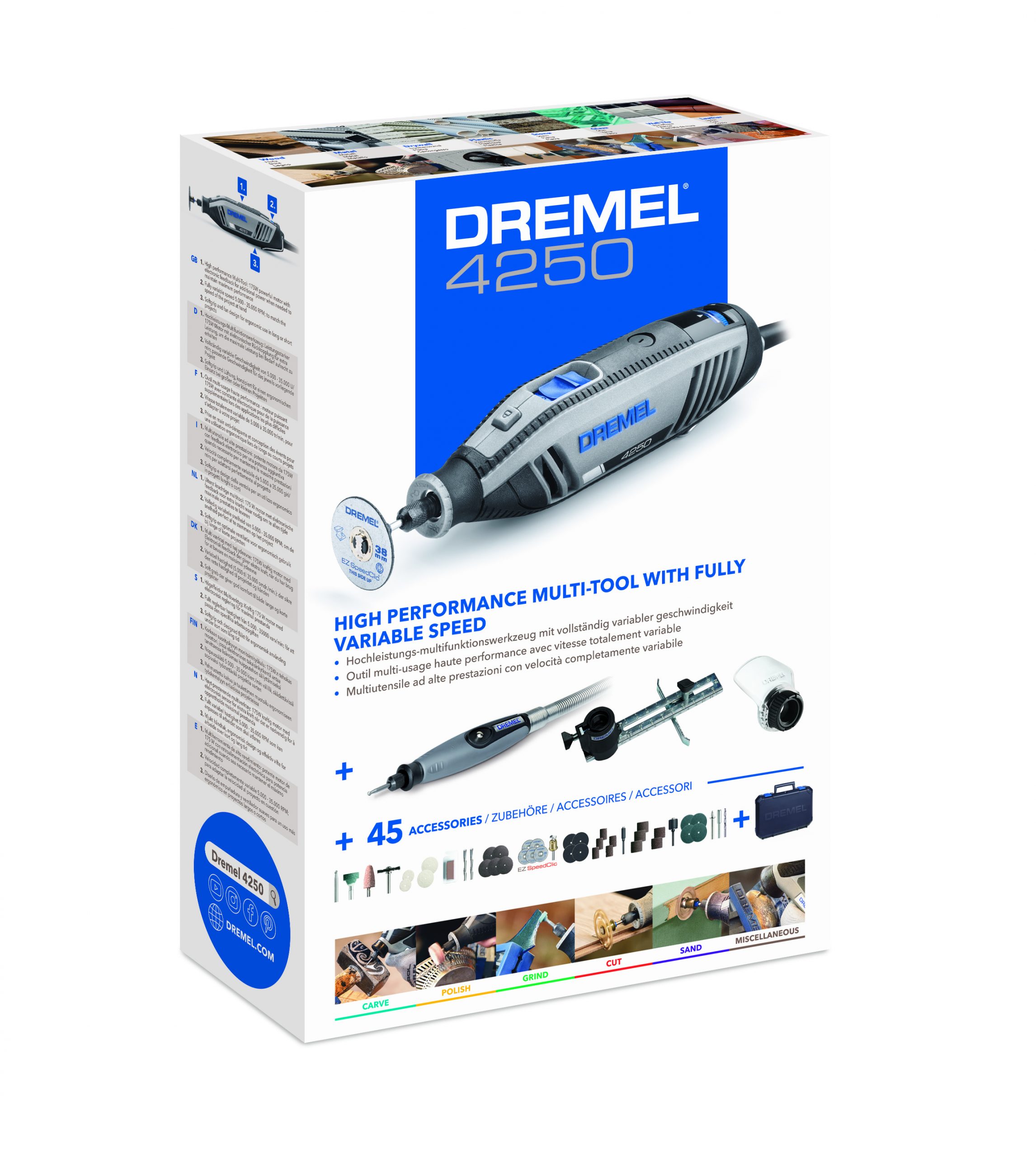 Dremel 4250-3/45 Rotary Tool + 45 Accessories, Shop Today. Get it  Tomorrow!